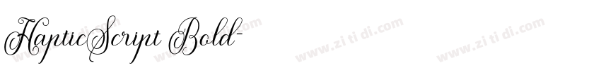 HapticScript Bold字体转换